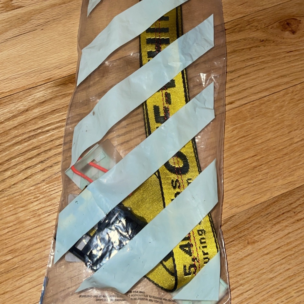 Off White Belt ( Yellow)